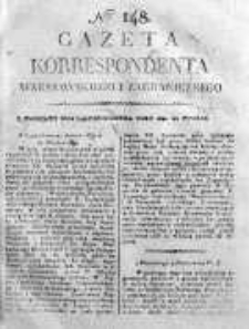 Gazeta Korrespondenta Warszawskiego i Zagranicznego 1820 IV, Nr 148