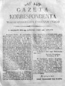 Gazeta Korrespondenta Warszawskiego i Zagranicznego 1820 IV, Nr 149
