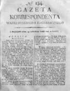 Gazeta Korrespondenta Warszawskiego i Zagranicznego 1820 IV, Nr 154