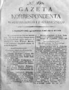 Gazeta Korrespondenta Warszawskiego i Zagranicznego 1820 IV, Nr 160