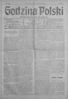 Godzina Polski : dziennik polityczny, społeczny i literacki 13 maj 1918 nr 130