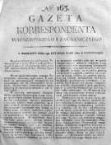 Gazeta Korrespondenta Warszawskiego i Zagranicznego 1820 IV, Nr 163