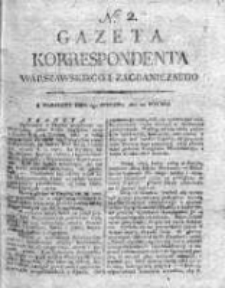 Gazeta Korrespondenta Warszawskiego i Zagranicznego 1821, Nr 2