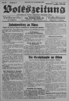 Volkszeitung 18 wrzesień 1937 nr 257