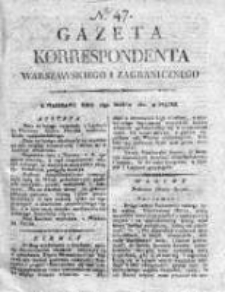 Gazeta Korrespondenta Warszawskiego i Zagranicznego 1821, Nr 47