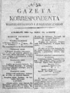 Gazeta Korrespondenta Warszawskiego i Zagranicznego 1821, Nr 52
