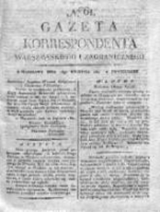 Gazeta Korrespondenta Warszawskiego i Zagranicznego 1821, Nr 61