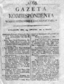 Gazeta Korrespondenta Warszawskiego i Zagranicznego 1821, Nr 68