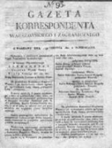 Gazeta Korrespondenta Warszawskiego i Zagranicznego 1821, Nr 93