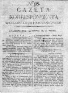 Gazeta Korrespondenta Warszawskiego i Zagranicznego 1821, Nr 98