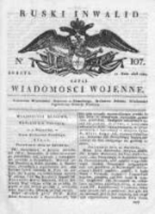 Ruski inwalid czyli wiadomości wojenne 1818, Nr 107