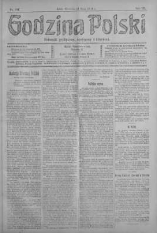 Godzina Polski : dziennik polityczny, społeczny i literacki 19 maj 1918 nr 136