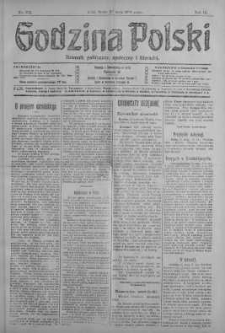 Godzina Polski : dziennik polityczny, społeczny i literacki 22 maj 1918 nr 138