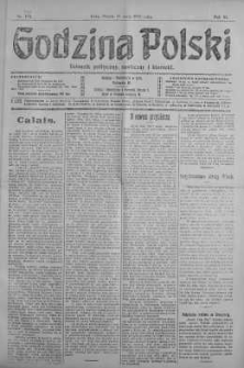 Godzina Polski : dziennik polityczny, społeczny i literacki 24 maj 1918 nr 140