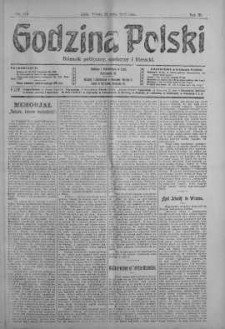 Godzina Polski : dziennik polityczny, społeczny i literacki 25 maj 1918 nr 141