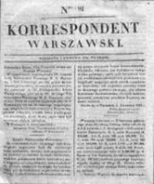 Korespondent Warszawski, 1832, I, Nr 92