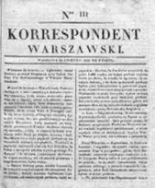 Korespondent Warszawski, 1832, I, Nr 111