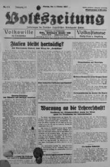 Volkszeitung 4 październik 1937 nr 273