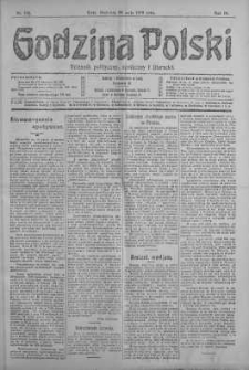 Godzina Polski : dziennik polityczny, społeczny i literacki 28 maj 1918 nr 143