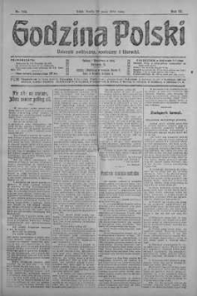 Godzina Polski : dziennik polityczny, społeczny i literacki 29 maj 1918 nr 144