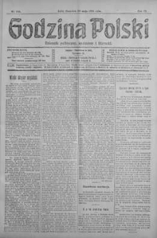 Godzina Polski : dziennik polityczny, społeczny i literacki 30 maj 1918 nr 145