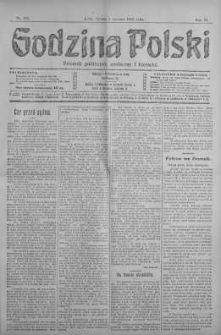 Godzina Polski : dziennik polityczny, społeczny i literacki 1 czerwiec 1918 nr 147