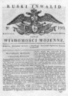 Ruski inwalid czyli wiadomości wojenne 1818, Nr 190