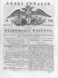 Ruski inwalid czyli wiadomości wojenne 1818, Nr 196
