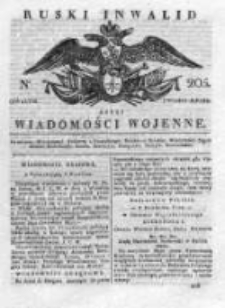 Ruski inwalid czyli wiadomości wojenne 1818, Nr 205