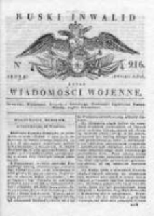 Ruski inwalid czyli wiadomości wojenne 1818, Nr 216
