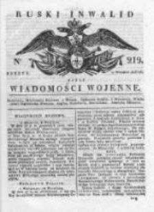 Ruski inwalid czyli wiadomości wojenne 1818, Nr 219