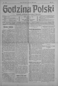 Godzina Polski : dziennik polityczny, społeczny i literacki 4 czerwiec 1918 nr 150