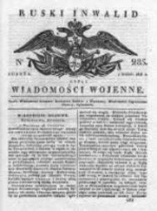 Ruski inwalid czyli wiadomości wojenne 1818, Nr 285
