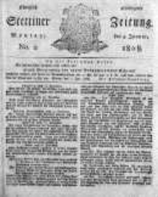Stettinische Zeitung. Königlich privilegirte 1808, Nr 2