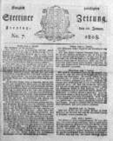 Stettinische Zeitung. Königlich privilegirte 1808, Nr 7