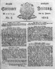Stettinische Zeitung. Königlich privilegirte 1808, Nr 8