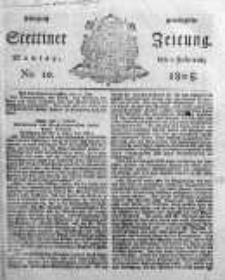 Stettinische Zeitung. Königlich privilegirte 1808, Nr 10