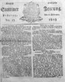 Stettinische Zeitung. Königlich privilegirte 1808, Nr 13