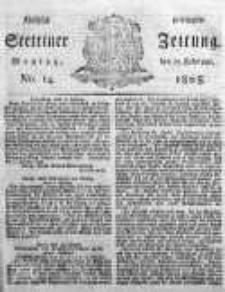 Stettinische Zeitung. Königlich privilegirte 1808, Nr 14