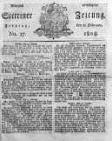 Stettinische Zeitung. Königlich privilegirte 1808, Nr 17