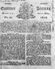 Stettinische Zeitung. Königlich privilegirte 1808, Nr 22