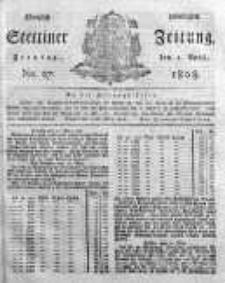 Stettinische Zeitung. Königlich privilegirte 1808, Nr 27
