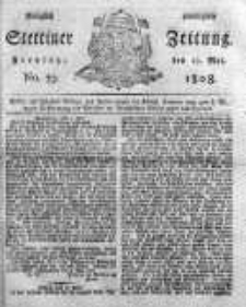 Stettinische Zeitung. Königlich privilegirte 1808, Nr 39