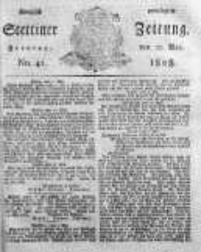 Stettinische Zeitung. Königlich privilegirte 1808, Nr 41
