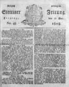 Stettinische Zeitung. Königlich privilegirte 1808, Nr 43
