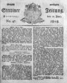 Stettinische Zeitung. Königlich privilegirte 1808, Nr 47