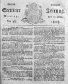 Stettinische Zeitung. Königlich privilegirte 1808, Nr 48