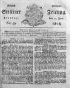 Stettinische Zeitung. Königlich privilegirte 1808, Nr 49
