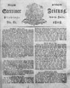Stettinische Zeitung. Königlich privilegirte 1808, Nr 61