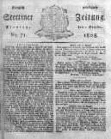Stettinische Zeitung. Königlich privilegirte 1808, Nr 71
